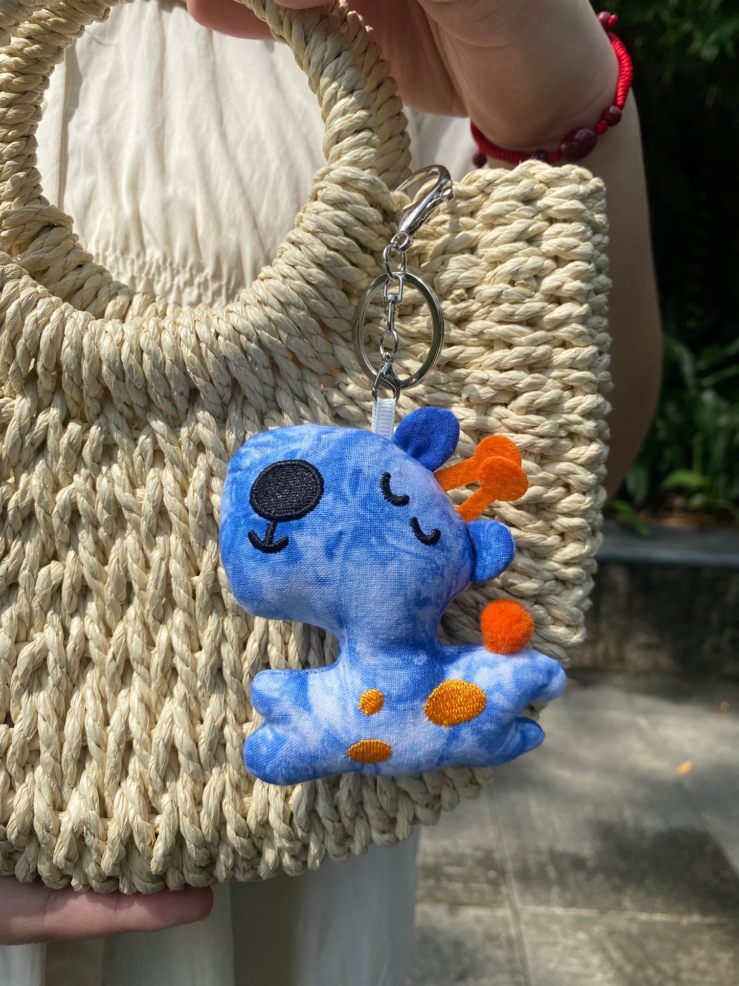 Handmade Tie Dye Keychain, Backpack Charm, Key Charm, Keychain, Pendant, Decoration, Meaningful Gift